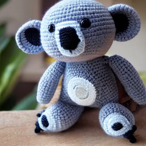 Image similar to a koala amigurumi