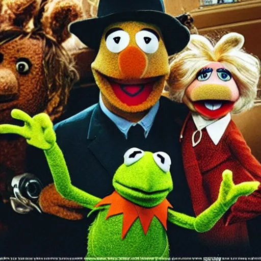 Prompt: “ the muppets as a supernatural horror film, detailed ”