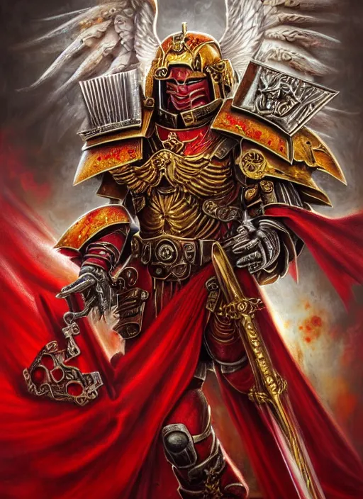 Sanguinius Primarch Of The Blood Angels, Golden Armor 