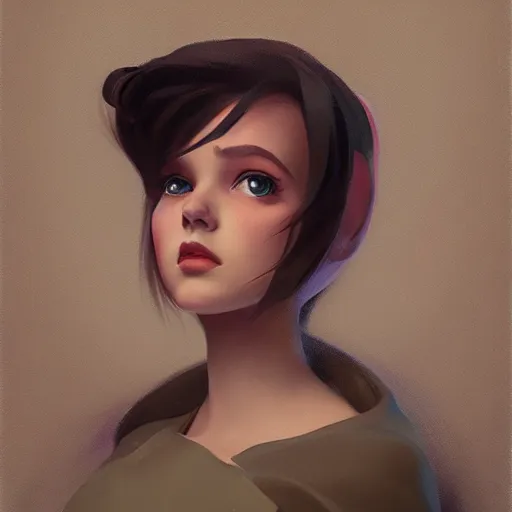 Prompt: Ariel portrait, artwork by Sergey Kolesov and Disney style colab, arstation,