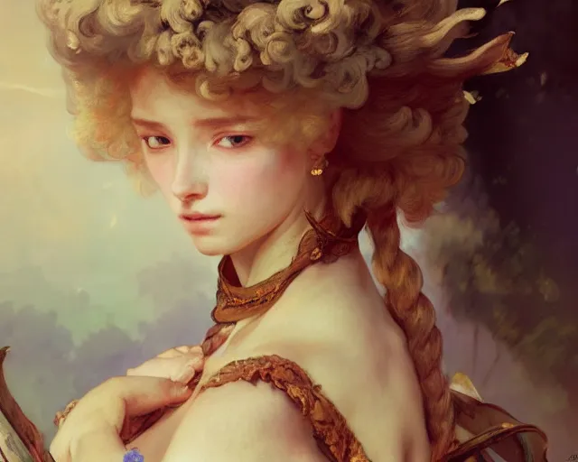 Image similar to photography of jean - antoine watteau, deep focus, d & d, fantasy, intricate, elegant, highly detailed, digital painting, artstation, concept art, matte, sharp focus, illustration, hearthstone, art by artgerm and greg rutkowski and alphonse mucha