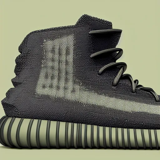 Image similar to A new design for a Yeezy shoe, revealed 3022, octane render, professional lighting, unreal engine 5