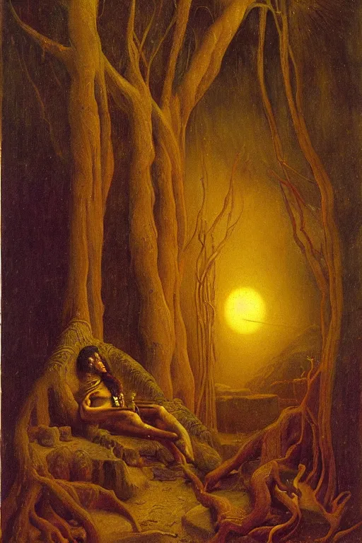 Prompt: The Ayahuasca Spirit, by Carl Gustav Carus