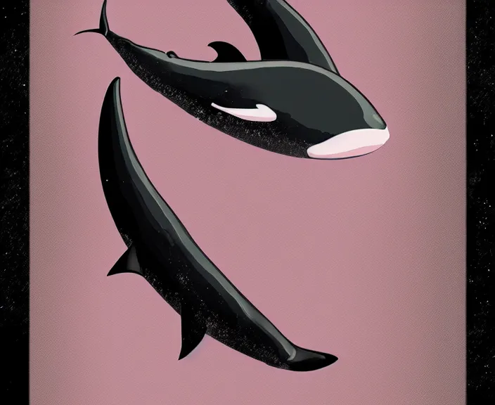 Image similar to Human-Orca Hybrid, Digital Art, Cartoon Style