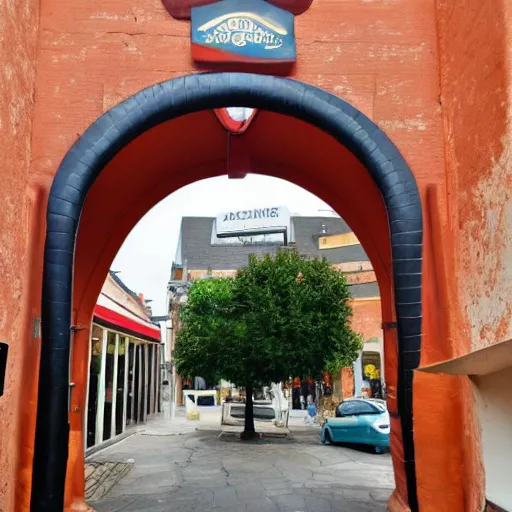 Image similar to the archway from that restaurant we liked