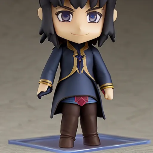 Image similar to matte painting of face detailing wizard in the style of matte painting nendoroid and chibi, eyes in the style of nendoroid