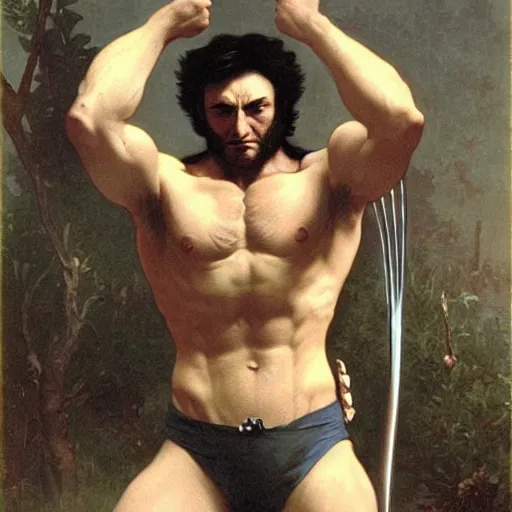 Prompt: Wolverine by William Adolphe Bouguereau