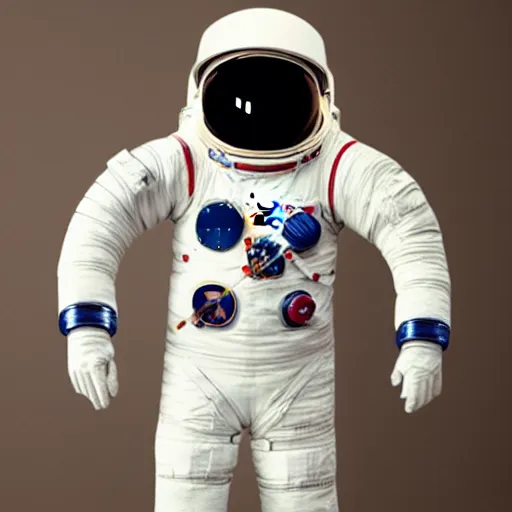 Prompt: a bauhaus style astronaut suit