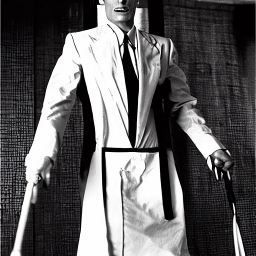 Image similar to Patrick Bateman as a Pharaoh