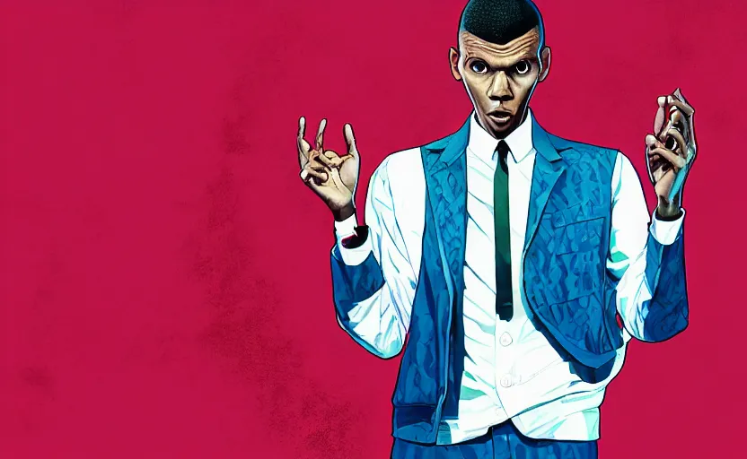 Image similar to Stromae in GTA V loading screen by Stephen Bliss