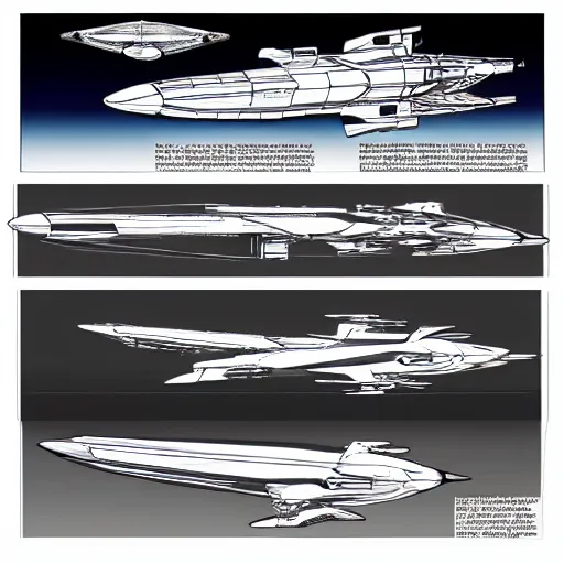 Prompt: sketches of fighting spaceship, full page, technical, detailed