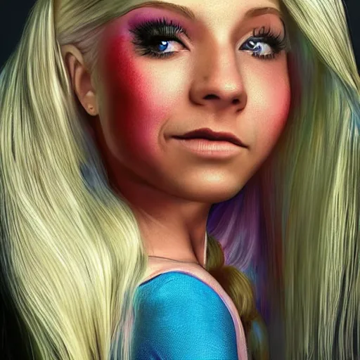 Image similar to alexa bliss as rapunzel, artstation hall of fame gallery, editors choice, #1 digital painting of all time, most beautiful image ever created, emotionally evocative, greatest art ever made, lifetime achievement magnum opus masterpiece, the most amazing breathtaking image with the deepest message ever painted, a thing of beauty beyond imagination or words