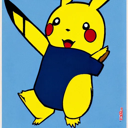 Image similar to pikachu kicking a giant ball