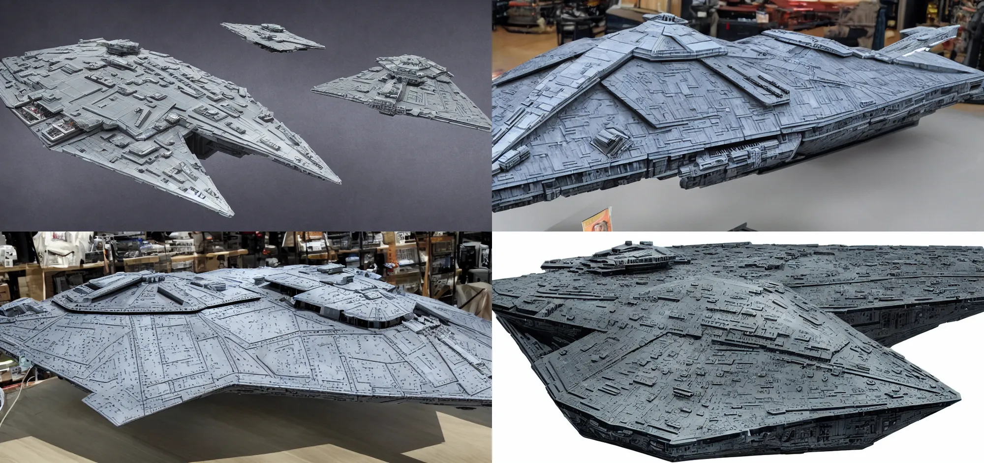 Prompt: A new Imperial Star Destroyer Variant