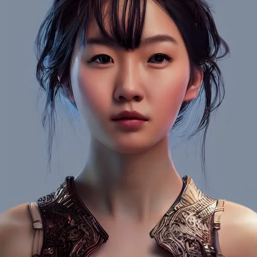 Prompt: portrait of Lin Xiao, digital art, highly detailed, concept art, intricate, sharp focus, Trending on Artstation HQ, deviantart, unreal engine 5, 4K UHD image