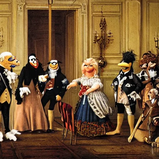 Prompt: muppets in the French Revolution