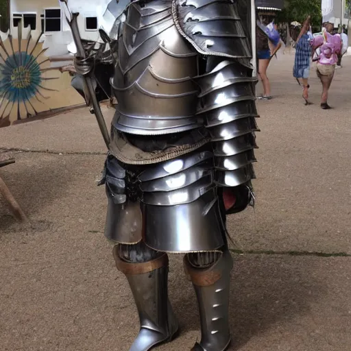 Image similar to man in 15 century decorated crusader armor