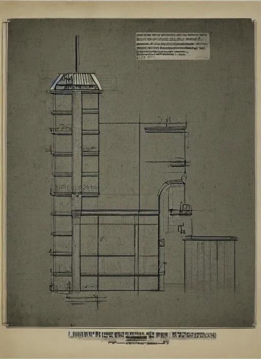 Image similar to a blueprint design of the concept of envy