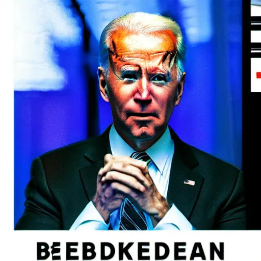 Image similar to cyberpunk Joe Biden