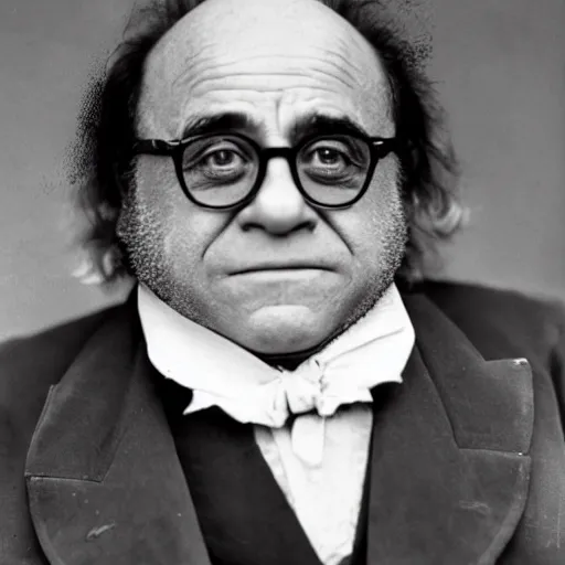 Image similar to portrait photograph of Danny DeVito as a Civil War confederate general