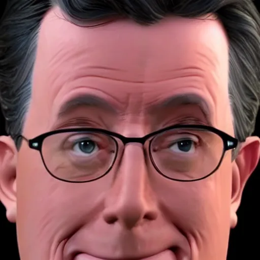 Image similar to stephen colbert face inside!!!! a clear beer bottle!!!!!, 8 k, ultra realistic details