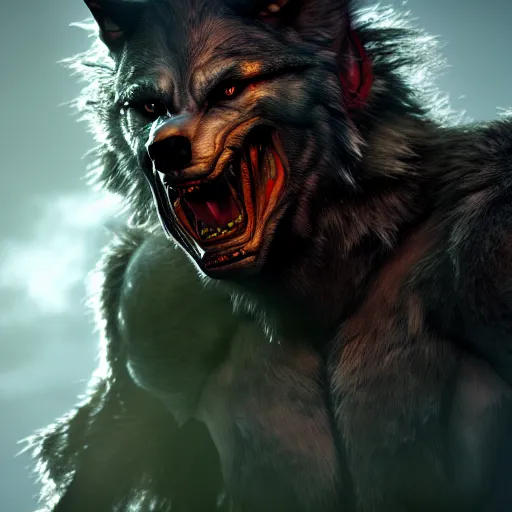 Image similar to werewolf from van helsing unreal engine hyperreallistic render 8k character concept art masterpiece