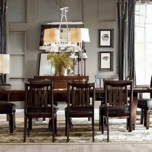 Image similar to i would flip and wonder, what kind of dining room set * defines * me as a person?