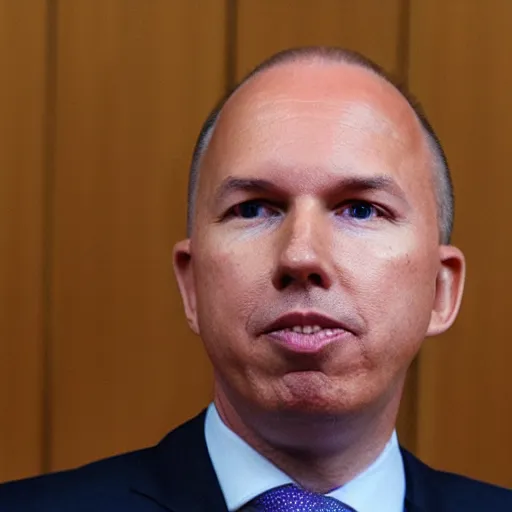 Prompt: Peter Dutton in parliament with fairy floss for hair, ultrarealistic, 8k, wideshot