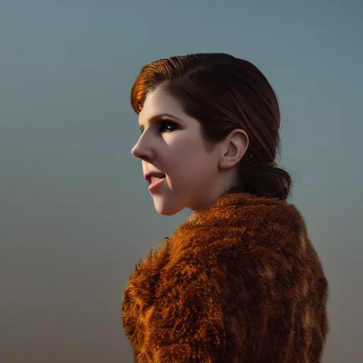 Image similar to hyper detailed, ultra sharp focus photo of anna kendrick on the moon, atmospheric lighting, 8 k, dslr, 8 5 mm f / 1. 8 by sam shaw