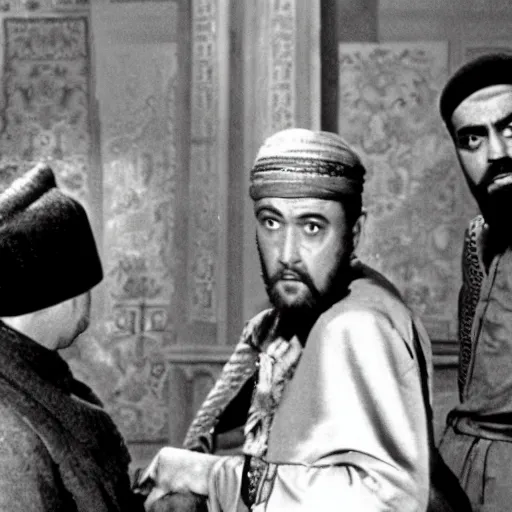 Image similar to the jewel thief, scene in the film Topkapi (1964)