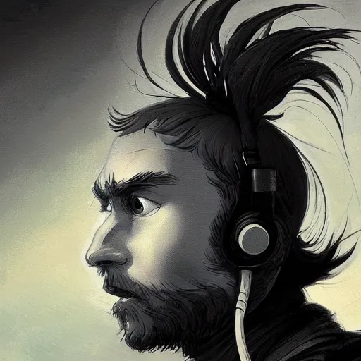 Prompt: a personified headphone mascot character posing for a picture, digital painting, masterpiece by rembrandt and thomas kinkade and frank frazetta and kentaro miura, by reiq and tite kubo, stylized yet realistic faces and anatomy, advanced lighting technology, beautiful, gorgeous brush strokes