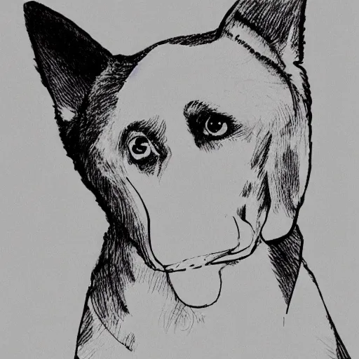 Image similar to Illustration of a dog girl