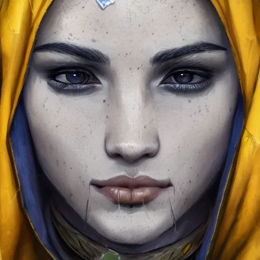 Prompt: portrait of young arabian nomad half wolf, with yellow cloths, league of legends splash art, hearthstone splash art, full body shot, rule of thirds, ultrafine hyperrealistic detailed face, artgerm, greg rutkowski, trending on artstation, 8 k, intricately detailed, highly detailed