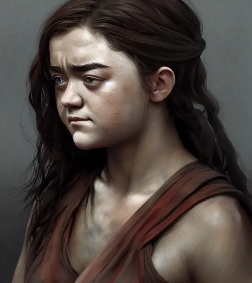 Image similar to maisie williams as himba highly detailed digital painting artstation concept art smooth sharp focus illustration artstation art by artgerm rutkowski aleksi briclot and bouguereau