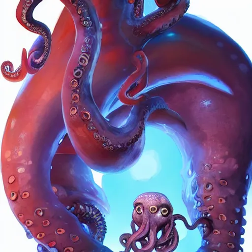 Prompt: Portrait of an Ilithid from dungeons and dragons, a creature with octopus face with tentacles instead of beard, mattepainting concept Blizzard pixar maya engine on stylized background splash comics global illumination lighting artstation lois van baarle, ilya kuvshinov, rossdraws