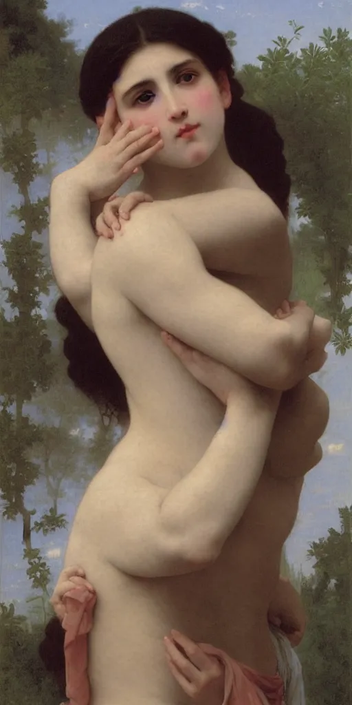 Prompt: meduca, painted by William-Adolphe Bouguereau