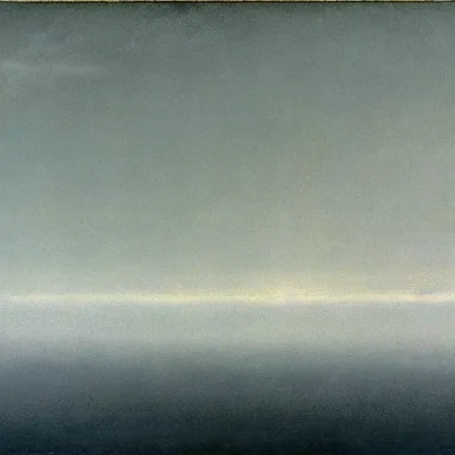 Image similar to the abstract painting'arctic void ', by caspar david friedrich!!!, by rothko!!!