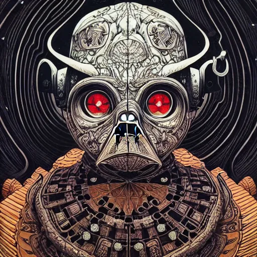 Image similar to portrait painted in jacek yerka style drawn by vania zouravliov and takato yamamoto, inspired by star wars, intricate acrylic gouache painting, high detail, sharp high detail, artstation