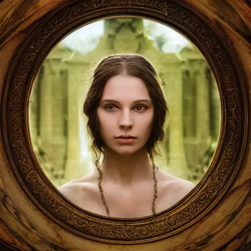 Prompt: photo portrait of a beautiful pagan female, depth of field, zeiss lens, detailed, symmetrical, centered, by edward robert hughes, annie leibovitz and steve mccurry, david lazar, jimmy nelsson, breathtaking, 8 k resolution, extremely detailed, beautiful, establishing shot, artistic, hyperrealistic, beautiful face, octane render