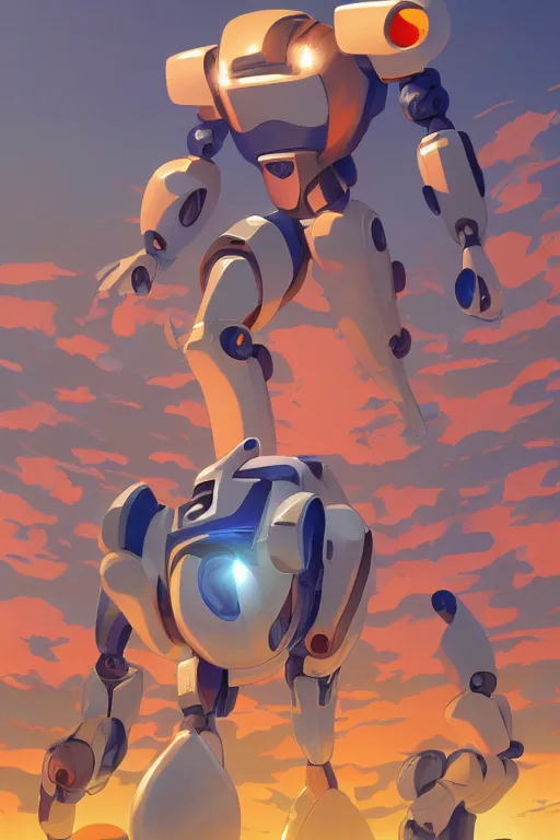 Image similar to metabots medabots medarotto medarot robot minimalist comics, behance hd by jesper ejsing, by rhads, makoto shinkai and lois van baarle, ilya kuvshinov, rossdraws global illumination ray tracing hdr radiating a glowing aura