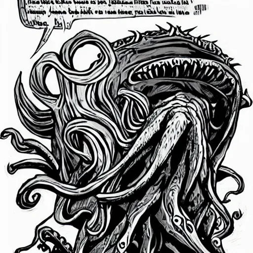 Image similar to Cthulhu in love