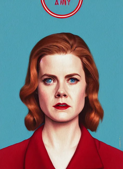 Prompt: twin peaks movie poster art, portrait of amy adams, from scene from twin peaks, clean, simple illustration, nostalgic, domestic, highly detailed, digital painting, artstation, concept art, smooth, sharp focus, illustration, artgerm, donato giancola, joseph christian leyendecker, wlop