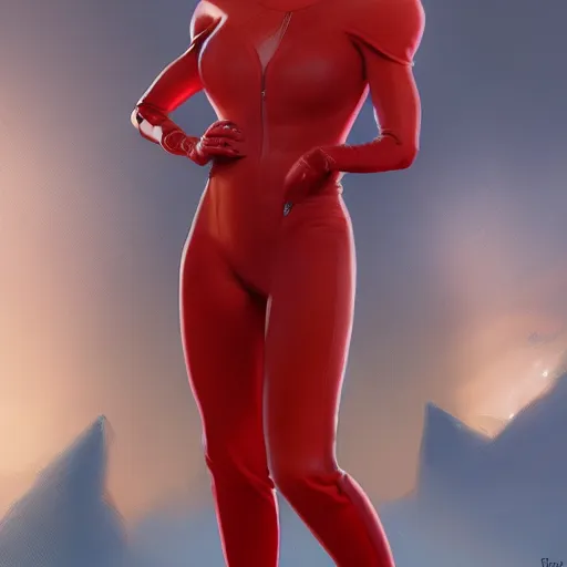 Prompt: trump wearing a skintight red mechanics jumpsuit, intricate, elegant, highly detailed, digital painting, artstation, concept art, smooth, sharp focus, illustration, art by artgerm and greg rutkowski and alphonse mucha, 8 k