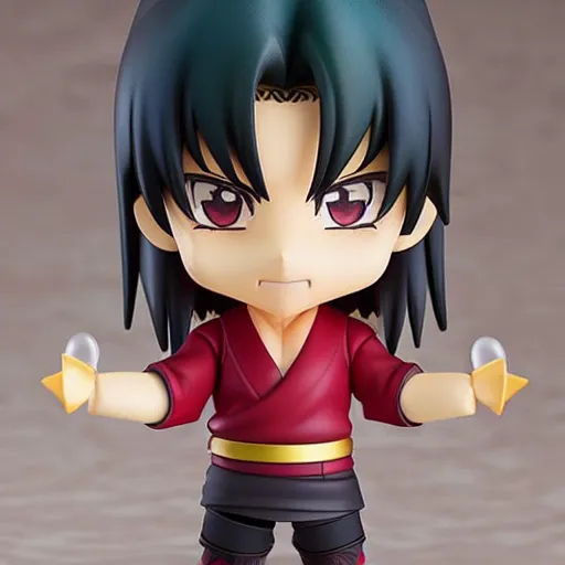 Image similar to an anime nendoroid of shang tsung, figurine, detailed product photo