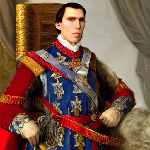 Image similar to jerma as king of england