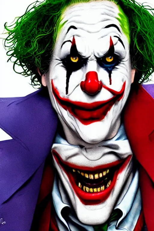 Image similar to joker versus it clown