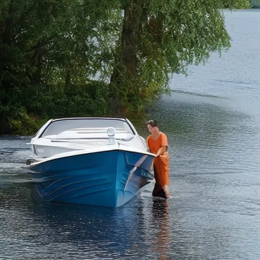 Prompt: boat combined with car