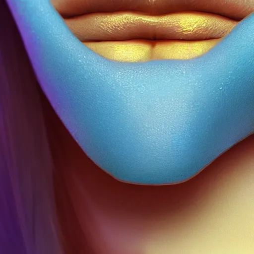 Image similar to close up of beautiful female kissing l 9 6 a 1, stunning blue eyes, blonde hair, disney pixar weta, hi - fructose, decadent highly - detailed digital painting, golden ratio, octane render, artstation, cinematic composition, smooth, sharp focus