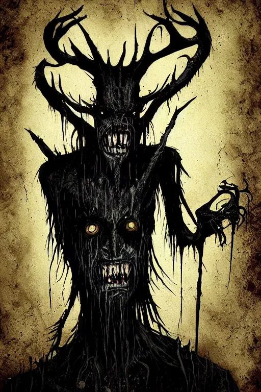 Image similar to mad wendigo artwork by ben templesmith