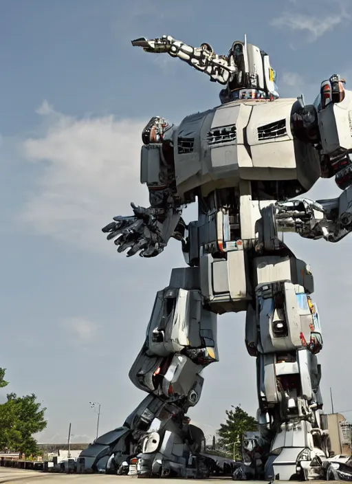 Image similar to scientifically accurate giant robot, mechanical engineering to support its weight